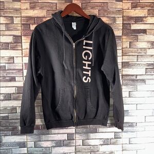 Women’s Vintage 2000’s Small Gray Gentle Fawn  Zip-Up Hooded Tultex Small Jacket